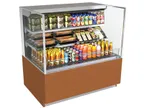 image of Structural Concepts NR4847RSSV 48" Horizontal Self-Serve Open Air Merhandiser in Black, Self Contained, 2 Shelves, Open Flat, w/ LED Lighting