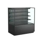 image of Structural Concepts NR6055RSSV 59" Vertical Self-Serve Open Air Merhandiser in Black, 3 Shelves