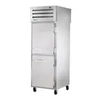 image of True STR1FPT-2HS-2HS-HC 28" 4-Half Solid Door Pass-Thru Freezer, Top Mounted, 31 cu. ft., Stainless Steel