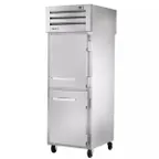 image of True STR1H-2HS 1-Section Reach-In Heated Holding Cabinet, 2 Half Doors with Locks, Stainless Steel
