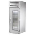image of True STR1RRI-1G-HC 35" 1-Section Roll-In Refrigerator w/ Glass Doors, Stainless Steel