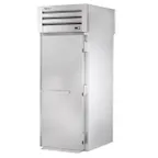 image of True STR1RRT89-1S-1S-HC 35" 1-Section Roll-Thru Refrigerator w/ Front Solid & Rear Solid Door, Stainless Steel, 89"H