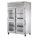 image of True STR2H-4HG 2-Section Reach-In Heated Holding Cabinet, 2-Glass Half Doors, Stainless Steel Finish