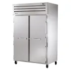 image of True STR2R-2S-HC 52" 2-Section Reach-In Refrigerator w/ 2 Solid Doors, Top Mount, Stainless Steel