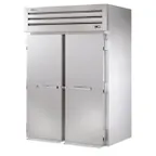 image of True STR2RRI-2S 68" Two Section Roll-In Refrigerator w/ 2 Solid Doors, Stainless Steel