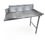 image of Steel Works SWCDT-26R 26"x30" Clean Dishtable, 9" Backsplash - 16 Gauge S.Steel / Right Drainboard