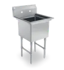 image of Steel Works SWS1C242414-316 29" One Compartment Sink, 24"W x 24"L Bowl Without Drainboards