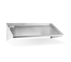 image of Steel Works SWSLANT-63-318 Solid Wall Mount Stainless Steel Slant Shelf
