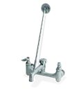 image of Steel Works SWSSF-8-6HDLL Faucet, Service Sink, 8" Center, 6" Spout, Heavy Duty