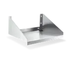image of Steel Works SWWMS-1824 Wall Mount Microwave Shelf, 18" x 24", 18ga 430 Stainless Steel