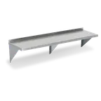 image of Steel Works SWWS-1272 Wall Mount Stainless Steel Shelf - 12" X 72" X 10"H
