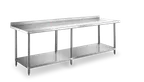 image of Steel Works SWWTS-2484-2R-318 Stainless Steel Top " 73" - 84" Work Table