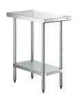 image of Steel Works SWWTS-3018-318 30" Open Base Work Table with Undershelf / without Backsplash