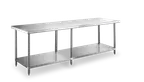 image of Steel Works SWWTS-3096-318 Stainless Steel Top " 85" - 96" Work Table