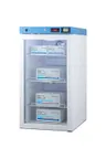 image of Summit ACR32GNSF456 Medical Refrigerator, 19" 3.17 cu.ft, White Glass Door, Control, R600a Eco
