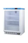 image of Summit ACR52G Medical Refrigerator – 24" Wide, 3.88 cu.ft., White Steel Glass Door, +2‑8°C Range