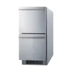 image of Summit ADRD15 15" Indoor/Outdoor Undercounter Refrigerator w/ 2 Drawers, 2.8 cu.ft.