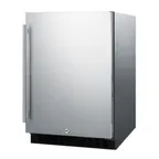 image of Summit AL54CSS 24" Built-in Undercounter Refrigerator, Stainless Steel, 4.8 cu. ft.