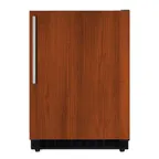 image of Summit AL54IF 24" Built-in Undercounter Refrigerator in Black, Panel Ready Door, 4.8 cu. ft.