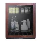 image of Summit AL57GPNR 24" Built-in or Freestanding Beverage Center with Glass Door, 5 cu.ft