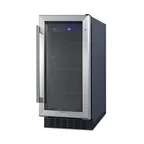 image of Summit ALBV15 Undercounter Beverage Center with Glass Door, in Black, 2.3 cu.ft