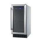 image of Summit ALBV15CSS Undercounter Beverage Center w/ Glass Door, 2.3 cu.ft