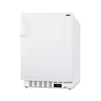 image of Summit ALFZ36 20" Built-in or Freestanding Undercounter Freezer in White, 2.68 cu. ft.