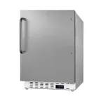 image of Summit ALFZ36CSS 20" Built-in or Freestanding Undercounter Freezer, Stainless Steel, 2.68 cu. ft.