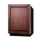 image of Summit ALFZ37BIF 20" Built-in or Freestanding Undercounter Freezer in Black, 2.68 cu. ft.