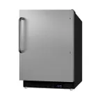 image of Summit ALFZ37BSSTB 20" Built-in or Freestanding Undercounter Freezer w/ Stainless Steel Door and Towel Bar Handle, 2.68 cu. ft.