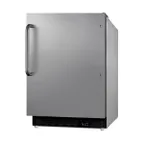 image of Summit ALR47BCSS  20" Built-in or Freestanding Undercounter Refrigerator, Stainless Steel, ADA compliant, 3.5 cu. ft.