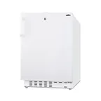 image of Summit ALRF48 20" Built-in or Freestanding Undercounter Refrigerator Freezer in White, 2.68 cu. ft.