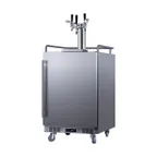 image of Summit BC74OSCOMTRIPLE 24" Stainless Keg Cooler, 5.6 Cu Ft, 3-Tap 1/6-Barrel Beer, Front Door