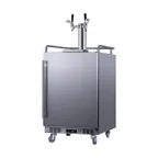 image of Summit BC74OSCOMTWIN - 24" Draft Beer Cooler, 5.6 cu ft, 3‑Keg, 2‑Tap Sankey, Reversible Door