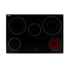 image of Summit CR5B30T7B 30" ElectricRadiant Cooktop w/ (5) Burners, Black Ceramic Glass, Digital Controls, 7.2 kW, 240v