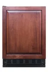 image of Summit CT66BK2SSRSIFLHD 23" Undercounter Refrigerator Freezer in Black, Panel Ready Left Hinged Door, Adjustable Height, 4.9 cu. ft.