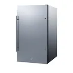 image of Summit FF195CSS 19" Built-in or Freestanding Undercounter Refrigerator Stainless Steel, 3.13 cu. ft