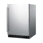 image of Summit FF64BCSS 24" Built-in or Freestanding Refrigerator, Stainless Steel, 4.6 cu. ft.