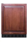 image of Summit FF6BK2SSIFADALHD 24" Undercounter Reach-In Refrigerator in Black, Panel Ready Left Hinged Door, 5.5 cu. ft.