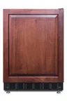 image of Summit FF6BK2SSRSIF 24" Built-in or Freestanding Undercounter Refrigerator in Black, Panel Ready Right Hinged Door, 5.5 cu. ft.
