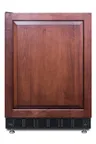 image of Summit FF6BK2SSRSIFLHD 24" Built-in or Freestanding Undercounter Refrigerator in Black, Panel Ready Left Hinged Door, 5.5 cu. ft.