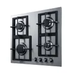 image of Summit GCJ4SSLP 24" Built-In LP Gas Cooktop/Hotplate with (4) Burners, Stainless Steel Surface, 25.400 BTU