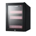 image of Summit LX114LP 13-3/4" Compact BeautiFridge Cosmetics Refrigerator, Pink Shelves, 0.85 cu.ft