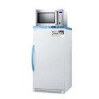 image of Accucold MLRS8MCLK-SCM1000SS 23.38" Breast Milk Refrigerator w/ Microwave, 4 Lockers, White, 8 cu. ft.