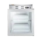 image of Summit PHC51G 24" Glass Door Blanket Warmer, 2 cu. ft., 24"W, Easy Mobility, 120°F to 150°F