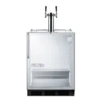 image of Summit SBC56GBICSSADA 24" 1 Tower Draft Beer Cooler Dispenser, 5.5 cu. ft.