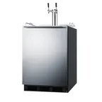 image of Summit SBC58BLBIADA 24" 1 Tower Draft Beer Cooler Dispenser, 5.5 cu. ft.