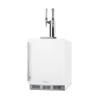 image of Summit SBC58WHBIADANCFTWIN 23" Draft Nitro Cold Brew Coffee Dispenser, ADA / White