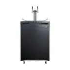 image of Summit SBC635MTWIN 24" 1 Tower Draft Beer Cooler Dispenser, 5.6 cu. ft.