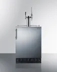 image of Summit SBC7BRSCM2 Cold Brew/Nitro Coffee Kegerator, 24" Wide, Height Adjustable, Freestanding - 115V